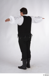 Whole Body Man T poses White Vest Costume photo references